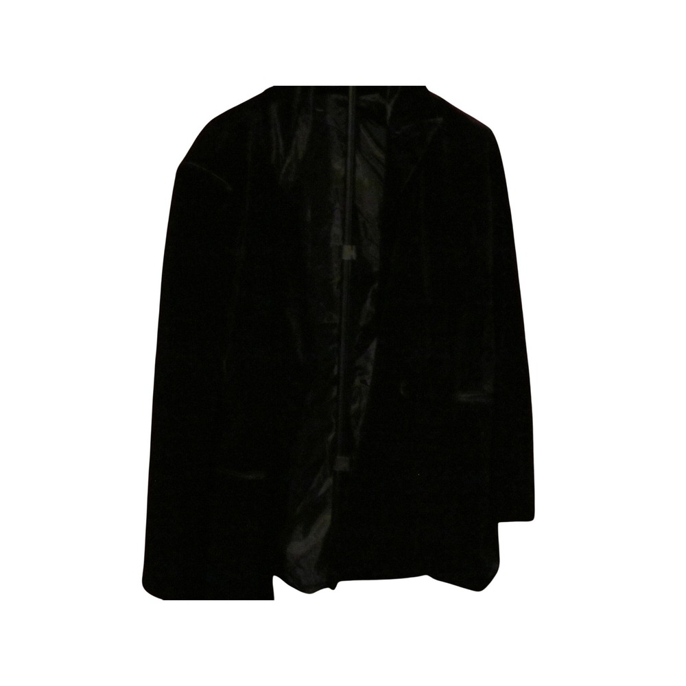 INC International Concepts Womens Black Velvet Blazer Dress Jacket Size Large